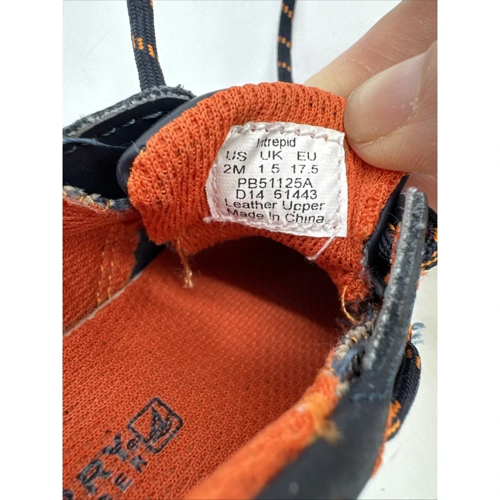 Sperry Infant Top Sider Boat‎ Shoes Blue Leather 2 M